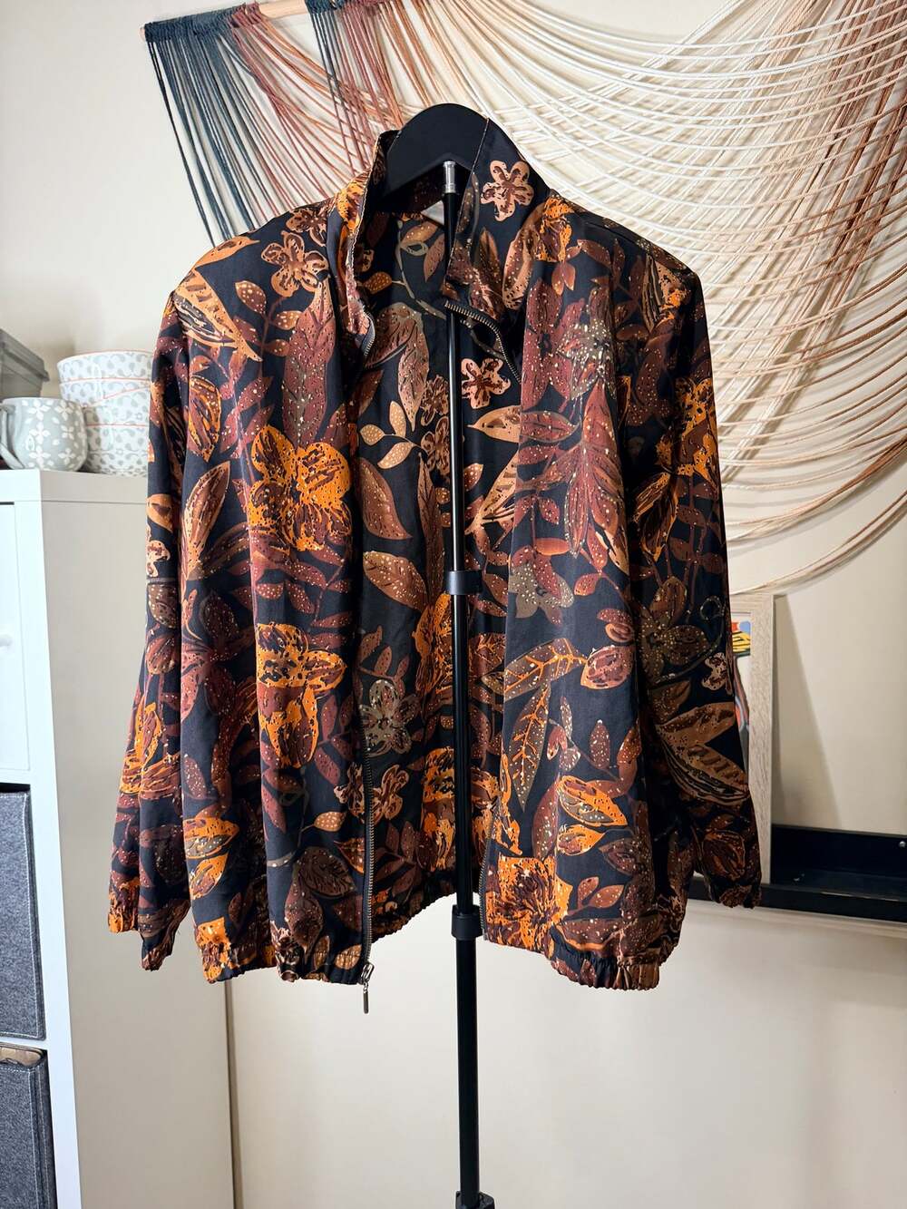 Blair bomber jacket fall colors medium petite 3695
